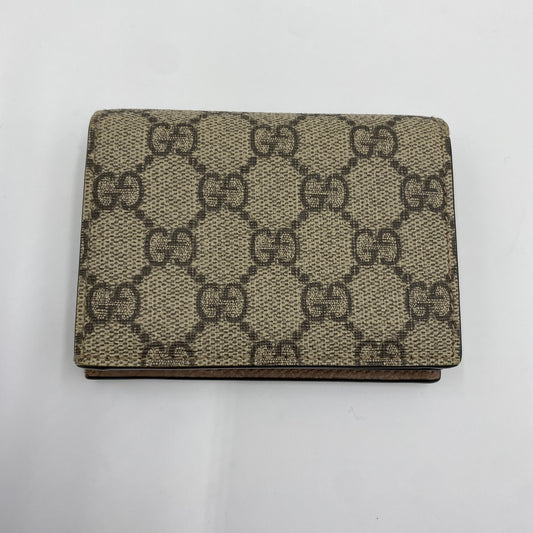 GUCCI グッチ GGマーモント 二つ折り財布 ベージュ ピンク